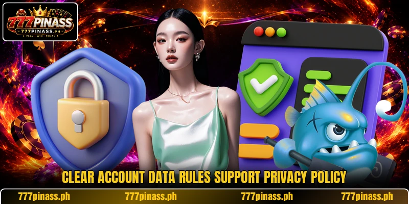 Clear account data rules support privacy policy