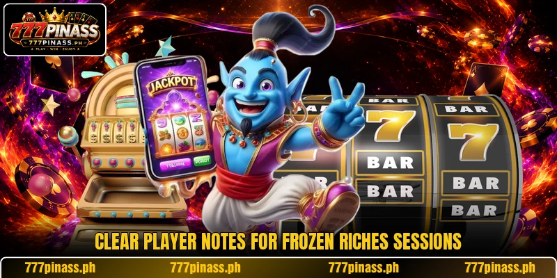 Clear player notes for Frozen Riches sessions