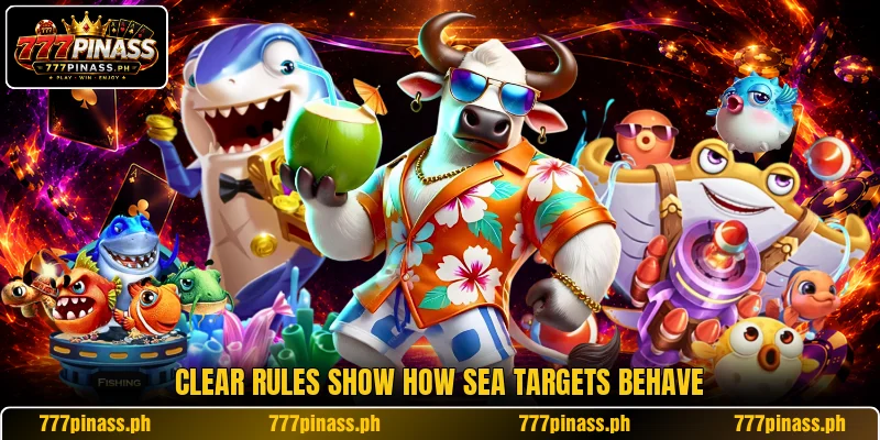 Clear rules show how sea targets behave