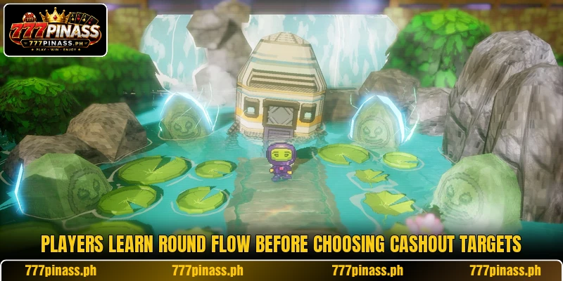 Players learn round flow before choosing cashout targets