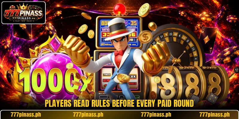 Players read rules before every paid round