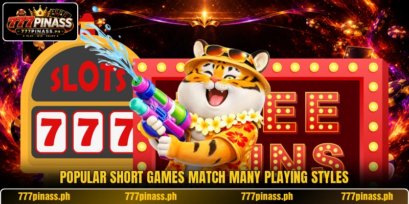 Popular short games match many playing styles