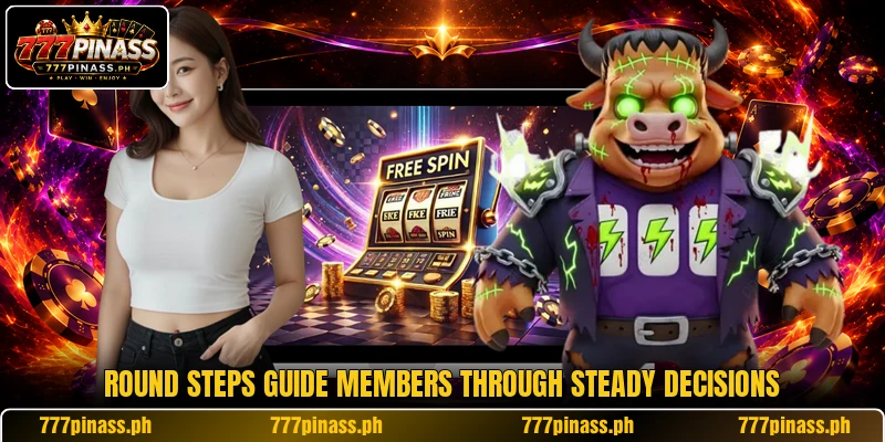 Round steps guide members through steady decisions